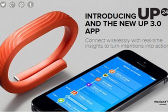Bluetoothに対応したライフログリストバンド新型Jawbone UP24