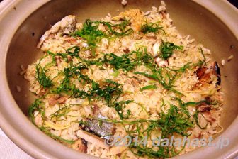 初夏だけど秋刀魚の土鍋ご飯で食欲増進
