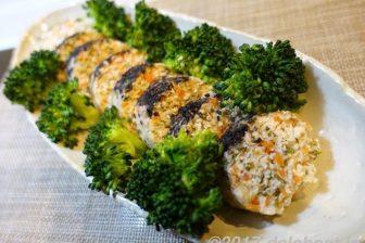 【レシピ】鶏ひき肉ミートローフ 電子レンジでチンするだけでホロホロ食感が絶品のヘルシーミートローフ