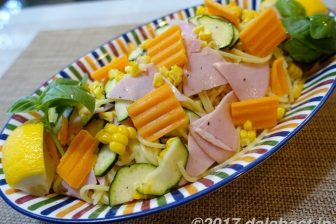 【レシピ】 ミモレットチーズと夏野菜の冷製パスタ