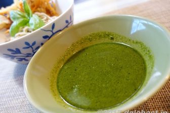 【レシピ】 バジル冷やし蕎麦 爽やかなつけだれで新しい美味しさ発見!