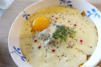【レシピ】白いカレーうどん ジャガイモムースでクリーミーな新感覚カレーうどん