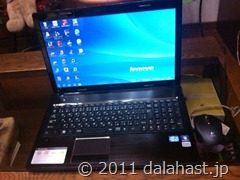 Sandy Bridge搭載 Lenovo G570購入しました Dalahast Jp 週末限定ビストロパパの日常関心空間