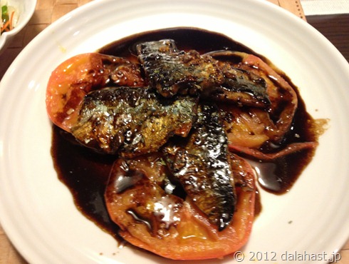 秋刀魚とトマトのイタリアンソテー