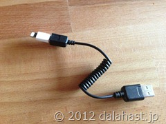 microUSBケーブル２