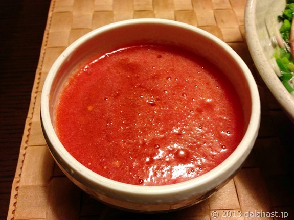 夏のトマト素麺汁