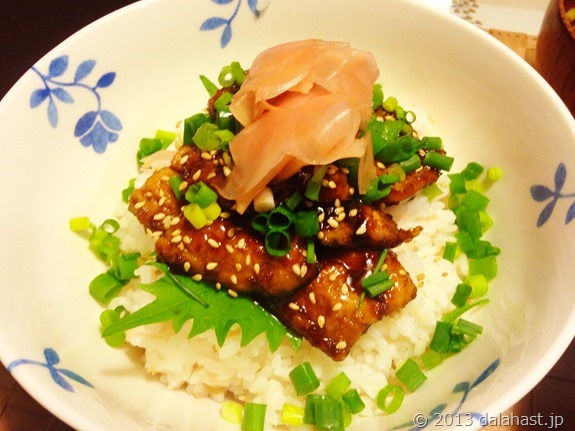 秋刀魚の蒲焼丼