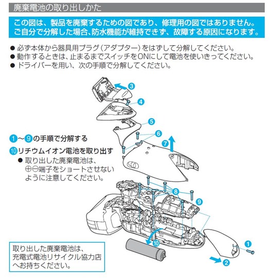 電池交換