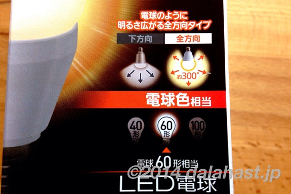 LED電球記載事項