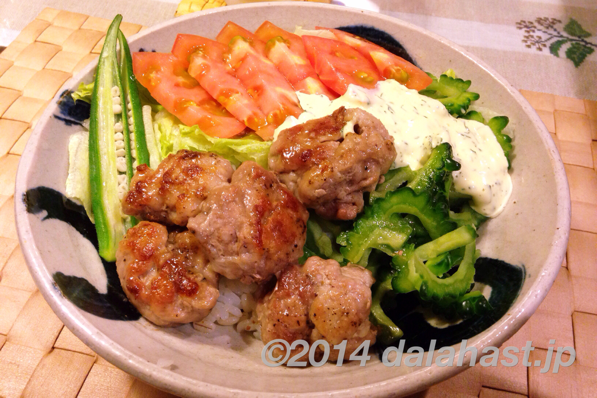 夏丼 カリカリ豚マヨご飯