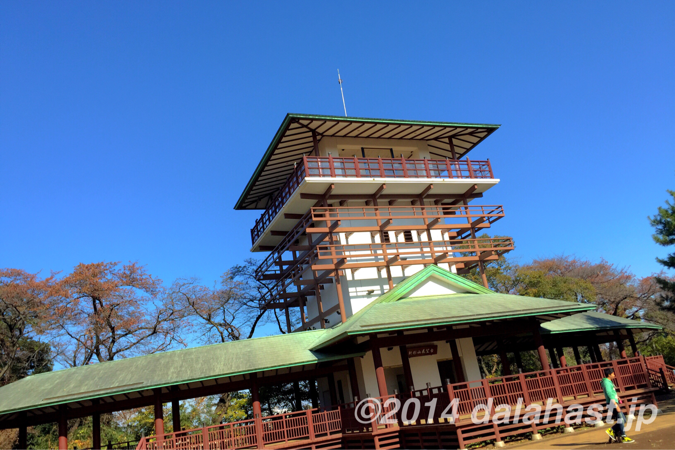 枡形山広場と展望台