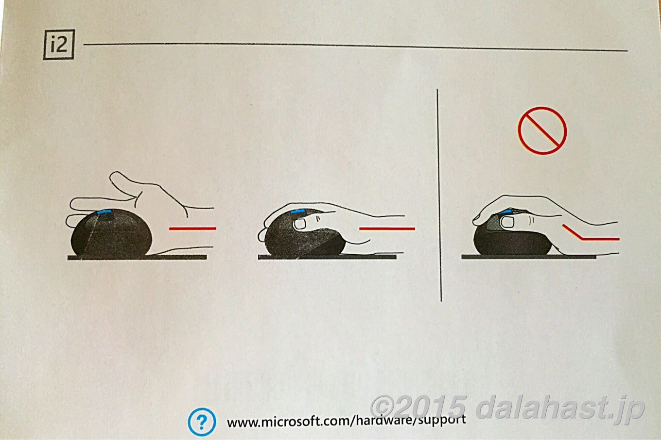 マイクロソフトErgonomic Mouse