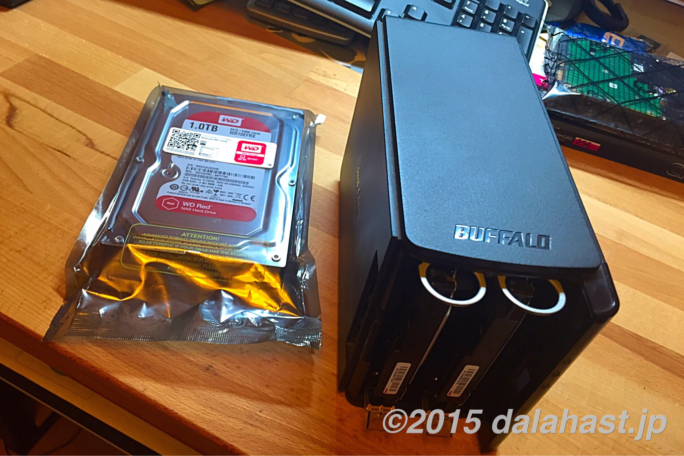 Buffaloのnasの故障3度目 安定性を誇る Wd Red へhdd換装 Dalahast Jp 週末限定ビストロパパの日常関心空間