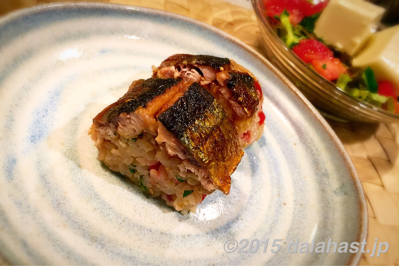 蒲焼き秋刀魚の香味寿司