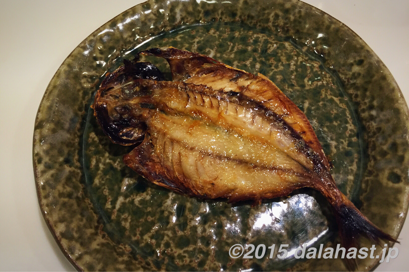 鯵と水菜のペペロンチーノ