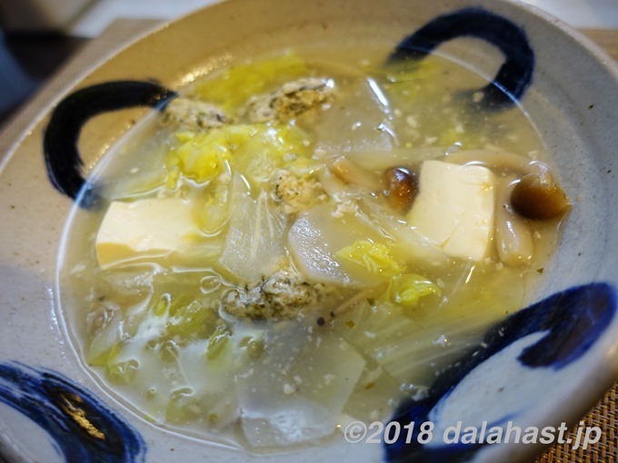 鶏団子の滋養スープ