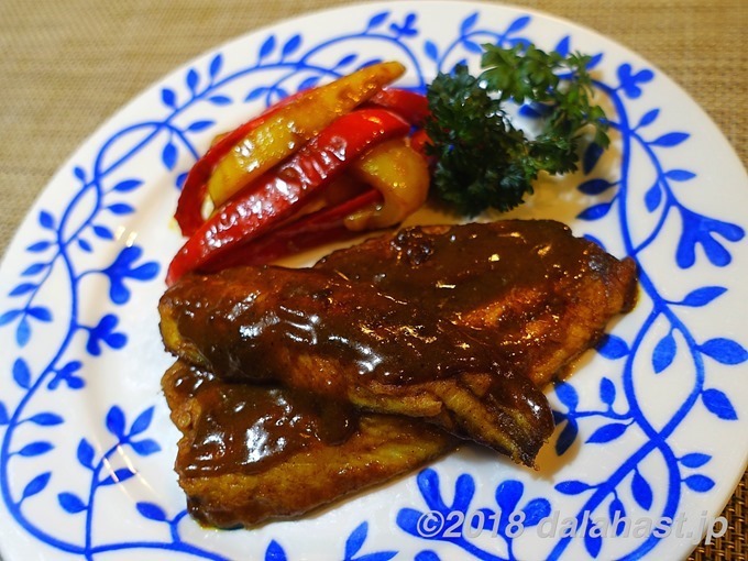 鰯のパプリカカレーソテー