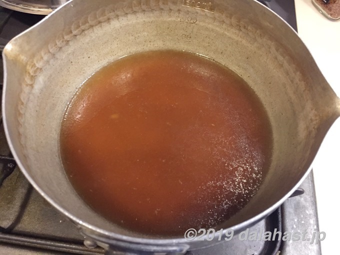 天津飯の餡完成