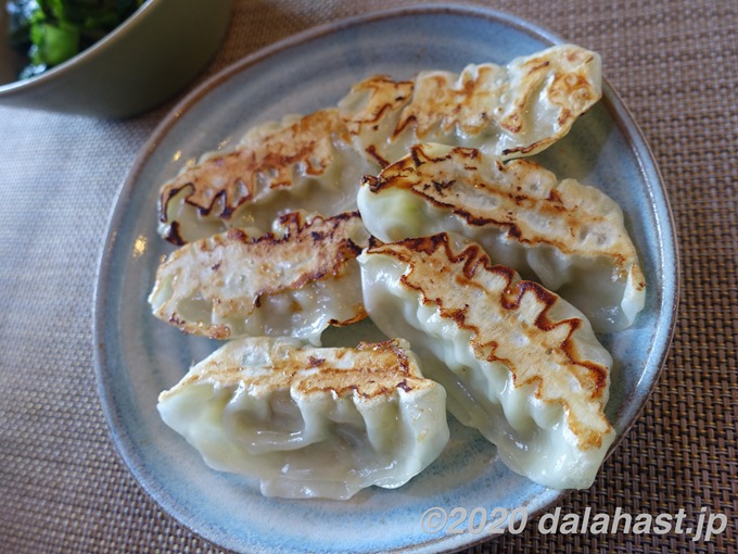 焼き餃子焼き上がり